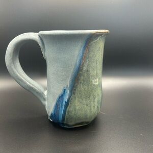 Handcrafted signed pottery mug